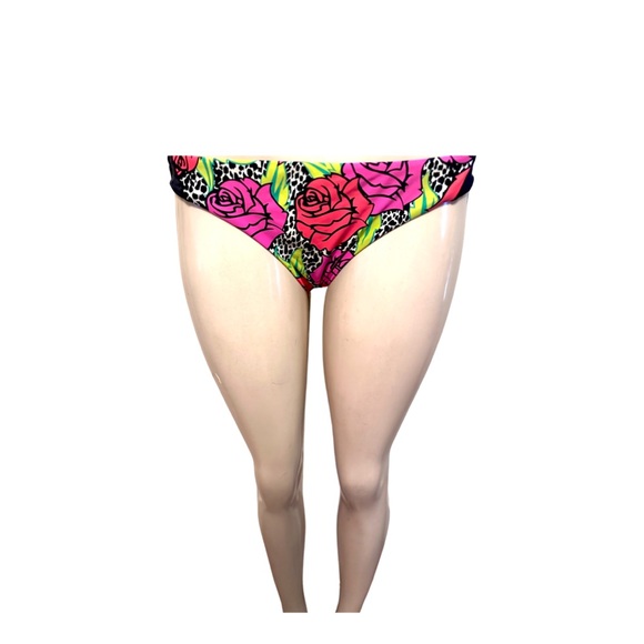 BB Swim Floral Full Bikini Bottom size M - Picture 1 of 6